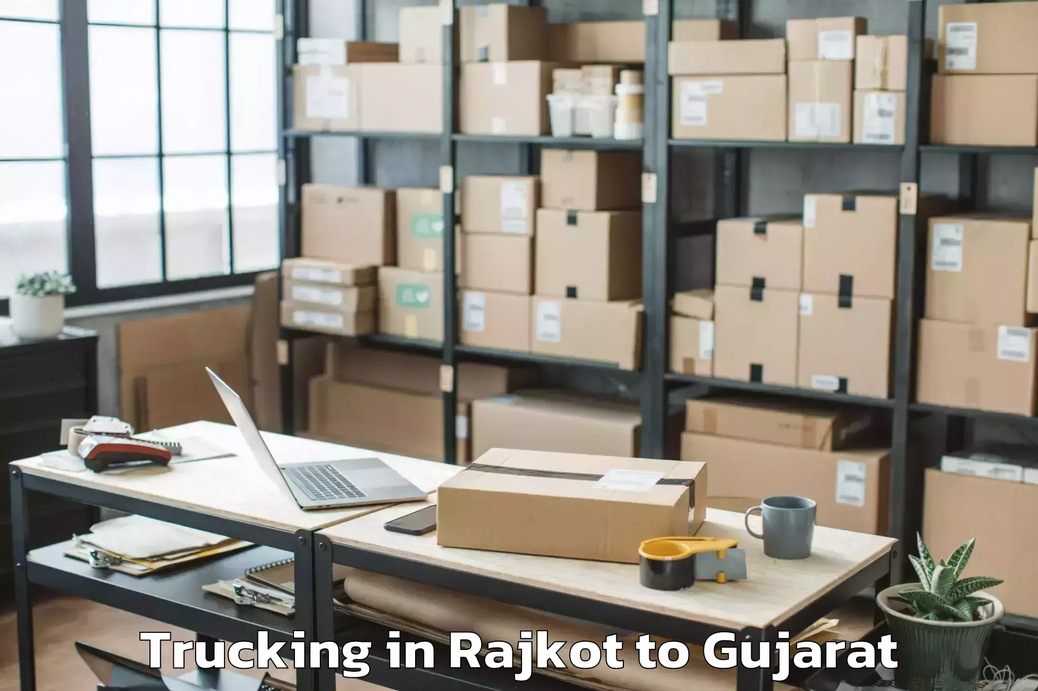 Hassle-Free Rajkot to Amroli Trucking